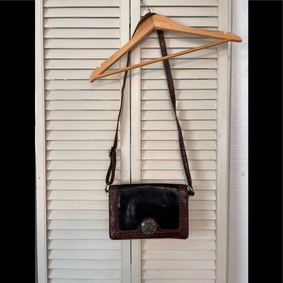 giani bernini purse black with brown - Picture 8 of 13